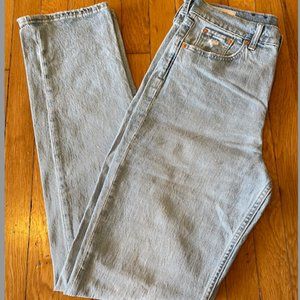 Gap Sky High Straight Light Wash Jeans